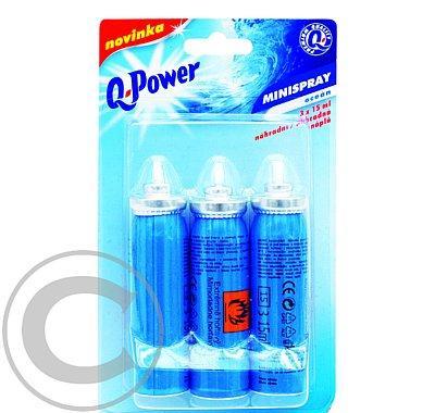 Q power minispray 3x15ml náhradní náplň ocean