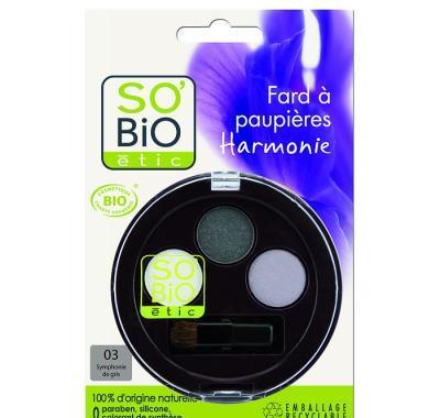 SO´BIO Oční stíny harmonie 03 šedá