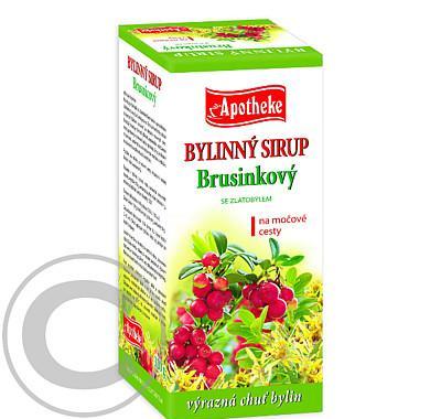 Apotheke sirup brusinkový se zlatobýlem 310g