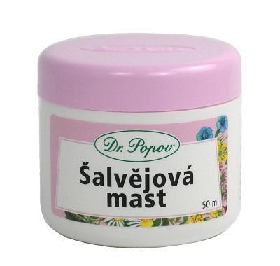 DR. POPOV Šalvějová mast 50 ml, DR., POPOV, Šalvějová, mast, 50, ml