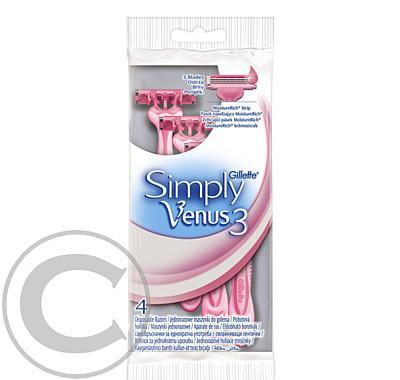 Gillette Simply Venus 3 pohotová holítka 4ks