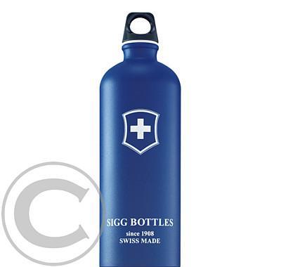 Nápojová lahev Sigg Swiss Cross Blue Touch 1,0l