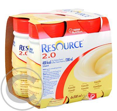 RESOURCE 2,0 KCAL VANILKOVÝ  4X200ML Roztok