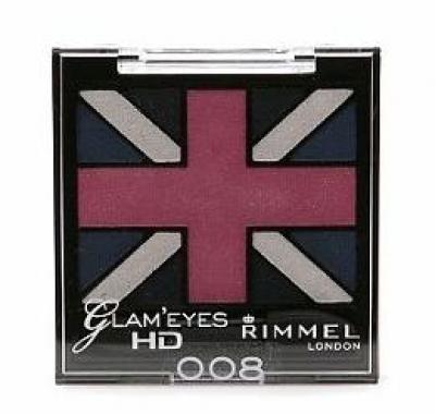 Rimmel London Glam Eyes HD Quad Eye Shadow 2,5 g 008 True Union Jack