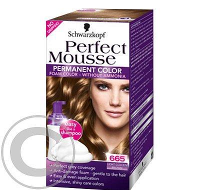 SCHWARZKOPF Perfect Mousse 665 světle zlatavě hnědý