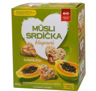 SEMIX Müsli srdíčka křupavá s papájou 150 g