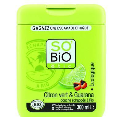 SO´BIO Bio sprchový gel zelený citron-guarana 300 ml