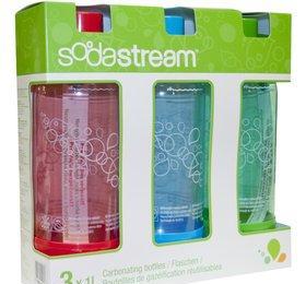 SODASTREAM Lahev TriPack 1l GREEN/RED/BLUE