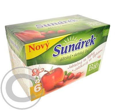 Sunárek čaj dětský jablečný se šípky 20 x 1.5g