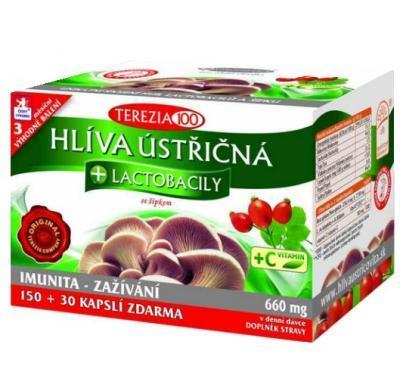 Terezia Company Hlíva ústřičná   lactobacily   vitamín C 180 kapslí