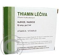 THIAMIN LÉČIVA  10X2ML/100MG Injekční roztok