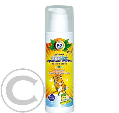 TOPVET SAFARI Dětské opalovací mléko SPF50 200ml