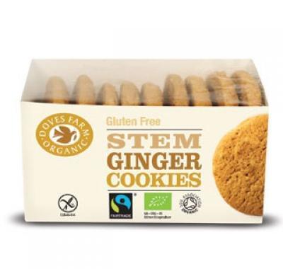 BIO a FAIR TRADE Doves Farm Zázvorové cookies bez lepku 150 g