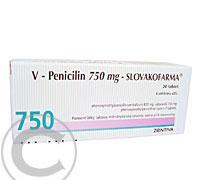 V-PENICILIN 750MG SLOVAKOFARMA TBL 20X750MG