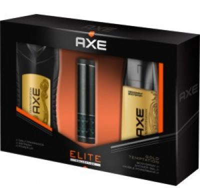 Vánoční kazeta Axe Gold Temptation USB nabíječka   deo   sprchový gel