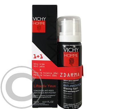 Vichy Homme Liftactiv Eyes 15 ml   Pěna na holení 50 ml ZDARMA