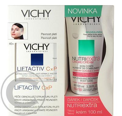 VICHY Liftactiv CxP proti vráskám a ztrátě pevnosti pro normální a smíšenou pleť 50ml   DÁREK Nutriextra tělový krém 100ml ZDARMA