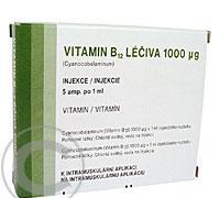 VITAMIN B12 LÉČIVA 1000 MCG  5X1ML/1000RG Injekční roztok