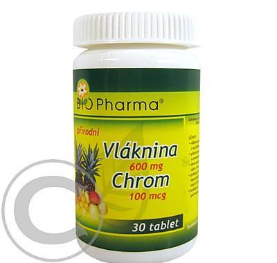 Vláknina 600mg Chrom 100mcg tbl.30 Bio-Pharma