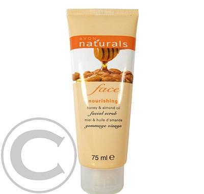 Vyživující pleťový peeling s medem a mandlovým olejem Naturals (Honey & Alomond Facial Scrub) 75 ml