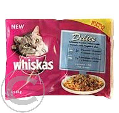 Whiskas kapsa Delice vařené v páře Ryba 4pack 85g