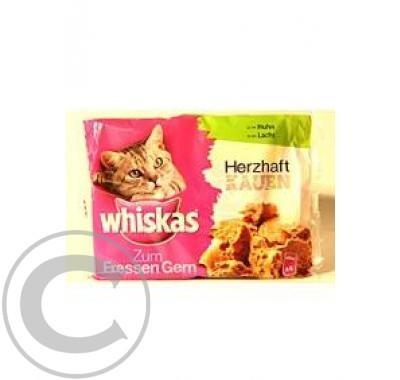 Whiskas kapsa Gusto kuřecí   losos 340g