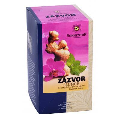 Zázvor - slunce bio čaj bylinný porc. dárkový 20g (20sáčků)